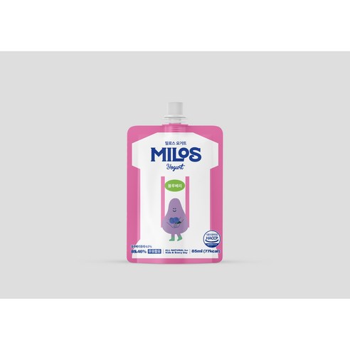 어린이 요거트_밀로스, 4개, 85g, 딸기바나나