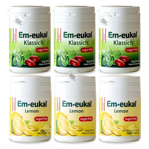 엠오이칼 무가당 40g 클래식 3개 + 레몬 3개, 목캔디, 40g, 1개