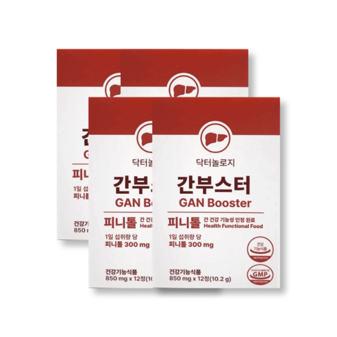 닥터놀로지 간부스터 밀크씨슬 간건강 피니톨 12정