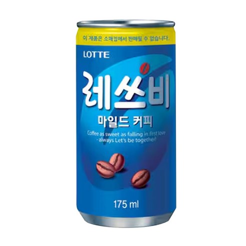 레쓰비 마일드 캔커피, 175ml, 15개