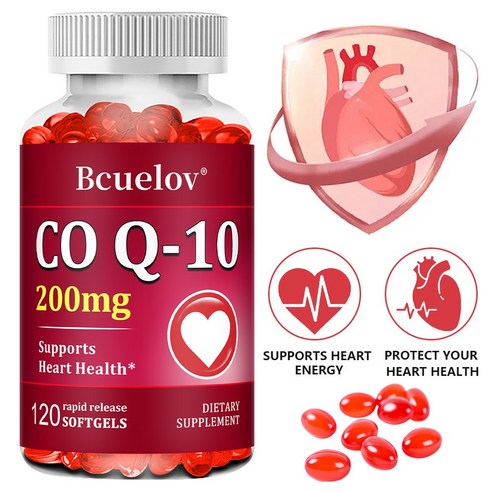코엔자임Q10캡슐200mg,식이보충제,심장건강,혈압,구강잇몸건강,항산화기능, 3개, 60회분
