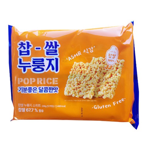 찹쌀 누룽지 스낵(스위트) 12개입 x 1팩