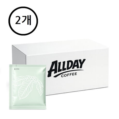 올데이커피 대용량 콜롬비아 수프리모 드립백 커피 세트, 2개, 24개입, 10g