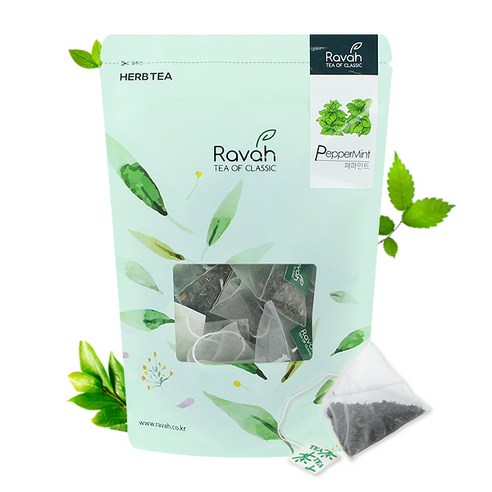 라바티 페퍼민트 삼각티백, 1g, 15개, 1세트, 15개입