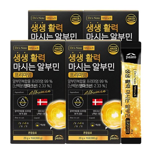팔레오 닥터스노트 생생 활력 마시는 알부민 프리미엄