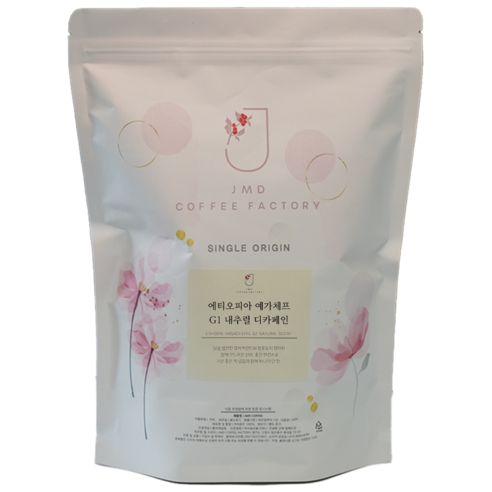 산미있는 디카페인 에티오피아 예가체프 G1 내추럴 코리아 워터 원두 커피, 500g, 1개, 홀빈(분쇄안함)