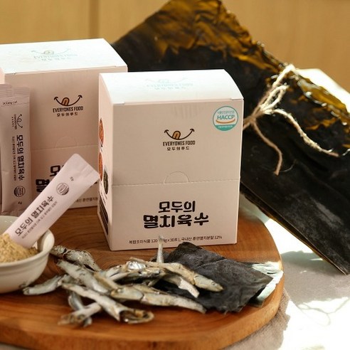 모두의 멸치육수 120g x 8개 240인분 코인 고체 분말 가루 동전 육수, 8개, 120g