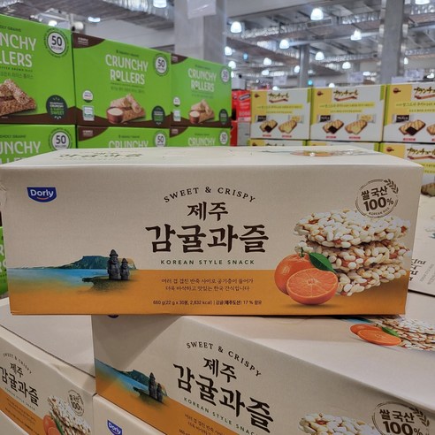 DORLY 제주 감귤 과즙 전통 한과 스틱 과자 코스트코, 30개, 22g