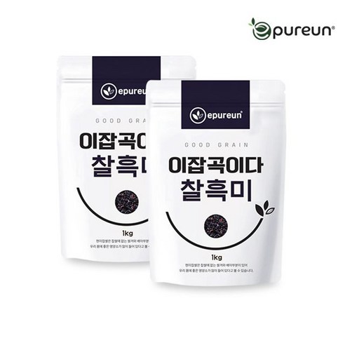 이잡곡이다 (국산) 찰흑미 1kg x 2봉