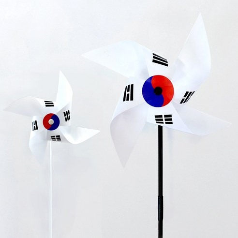 키움아트 태극기바람개비 DIY만들기, 태극기왕바람개비37cm(개별포장)