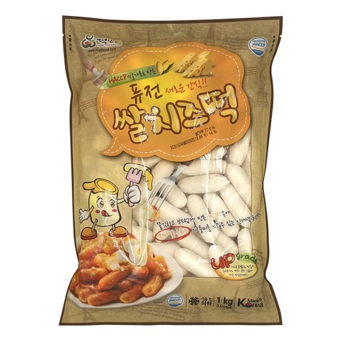 퓨전 치즈떡 1kg 업소용 부대찌개 재료 떡볶이 라면 떡국 낱개