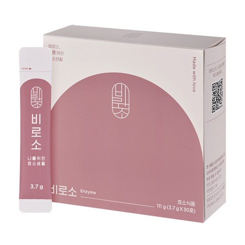 비로소 리얼 곡물 발효 소화 효소, 111g, 1개, 30개입