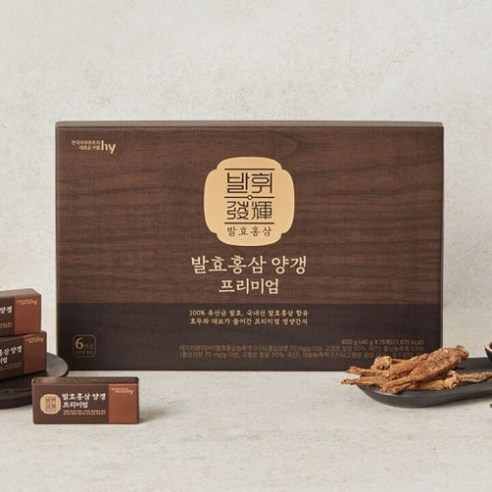 한국야쿠르트 발휘 홍삼양갱 프리미엄 40g x 15개 No329
