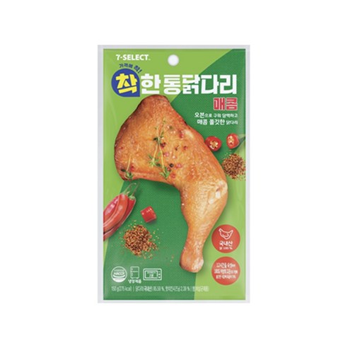 세븐셀렉트 착한통닭다리 매콤 150g x 5개