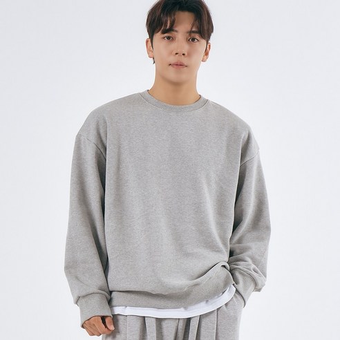 엘엑스티 남자 맨투맨 오버핏 무지 헤비쭈리 720g 면100% 국내생산