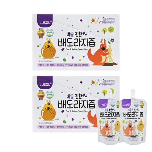 루솔이 만든 진한 배도라지즙 선물세트