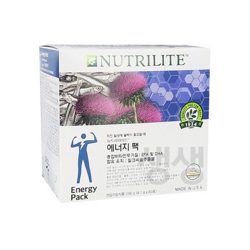 암웨이 에너지팩 (60팩, 30일분) / 맨즈팩, 4.1g, 60개