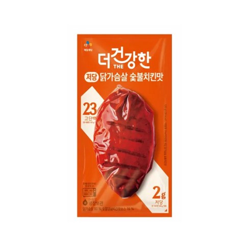 (냉장)[더건강한]저당 닭가슴살 숯불치킨맛
