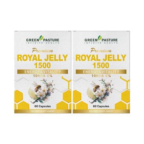 그린파스처 로얄젤리 1500mg 파우더캡슐 10HDA 6% 뉴질랜드 직배송