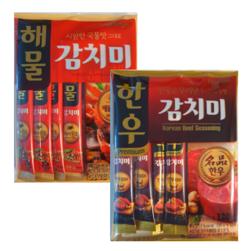 해물감치미120g +한우감치미120g 1세트/스틱형(대상.청정원), 1세트