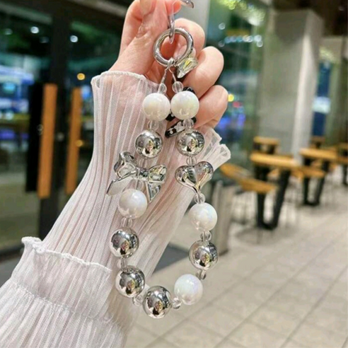 진주구슬폰키링스트랩악세사리폰줄