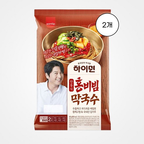 삼립 하이면 홍 비빔막국수, 2개, 422g