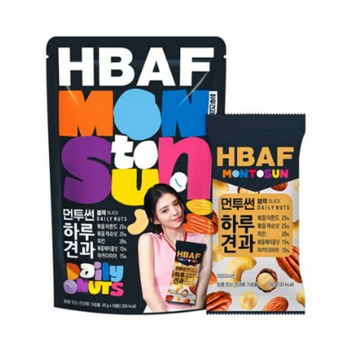 바프 먼투썬 하루견과 블랙(20gx10개)
