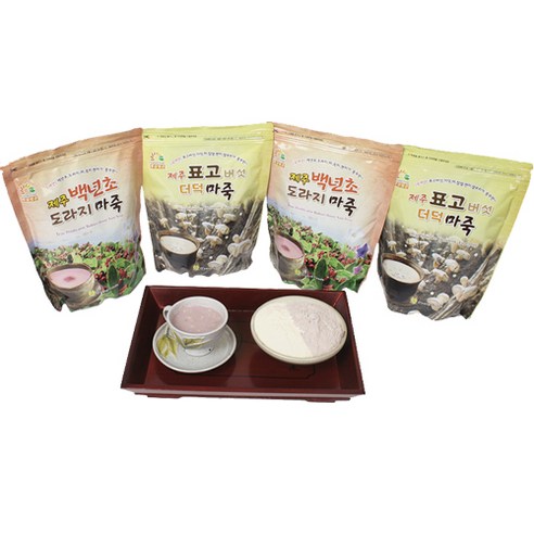 [삼화상사] 제주백년초도라지마죽(1.3kg) , 제주표고더덕마죽(1.5kg) - 2봉지