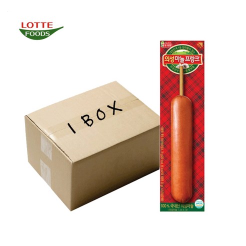[다만세푸드] 롯데햄 의성마늘프랑크 70g x 15개/ 편의점 핫바 후랑크 소세지, 70g, 15개