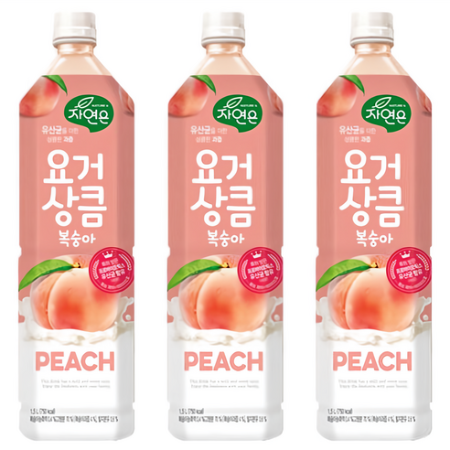 웅진 자연은 요거상큼 복숭아 1.5L
