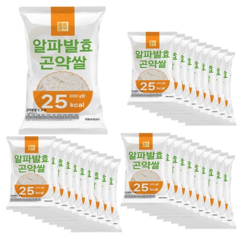 빼빼곤약 알파발효곤약쌀 200g x 30팩 (100g당 12.5kcal)