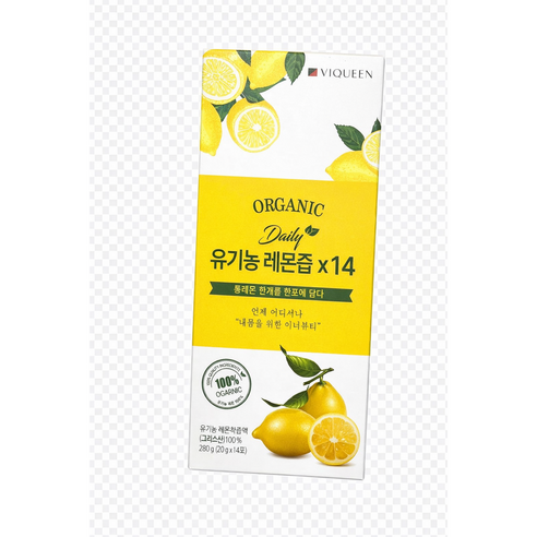 바이퀸 VIQUEEN 유기농 100% 리얼착즙 레몬즙