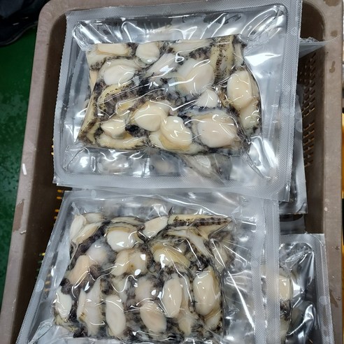 청정완도물산 손질전2kg 40-65미 손질후 순살+내장 ,  순살자숙전복 선물용강추 주인직배송 자숙전복 진공포장 사이즈20-30미2