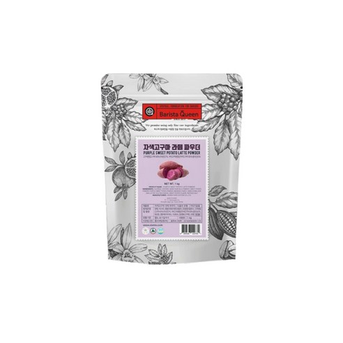 바리스타퀸 자색고구마 라떼 파우더, 1kg, 1개입, 7개