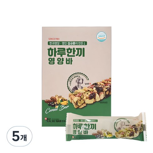 김규흔한과 한과명장 김규흔이 만든 하루한끼 영양바 5p