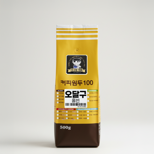 달구네커피 오달구 블렌드 카페사장님들의 원픽! 당일 로스팅한 진짜 고소한 원두커피, 홀빈(분쇄안함), 500g, 1개