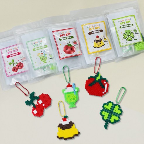 홈블리스마켓 컬러비즈 DIY 만들기 키트, 1개, 토마토