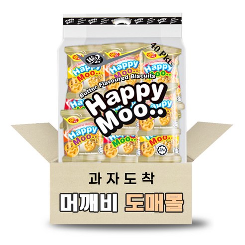 해피무 버터향 비스킷 480g(12g x 40개) x 5개