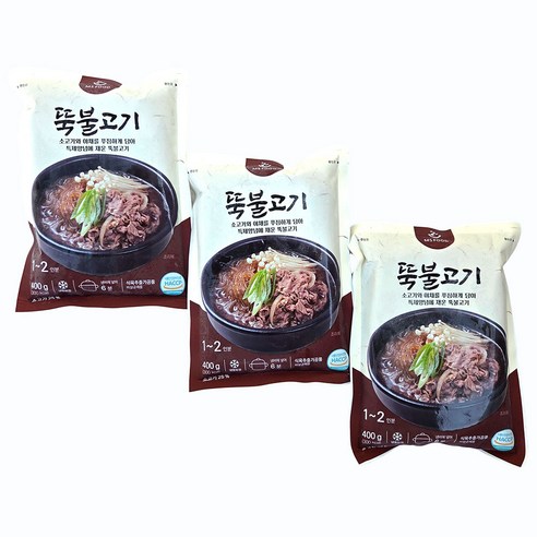 새마원 소고기 뚝배기불고기 400g 간편식 즉석식품 뚝불고기, 3개, 400g