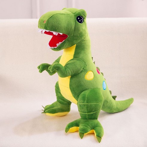 MAKABORO 티라노사우루스 피겨 인형 공룡 인형안고자는 인형 선물, 1개, 그린a, 100cm