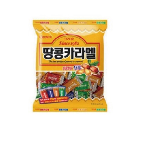 크라운 땅콩카라멜, 120g, 8개
