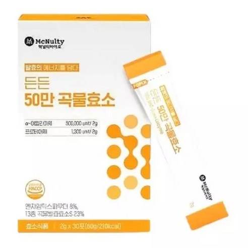 유로메디 맥널티바이오 든든50만 곡물효소 2g x 30포 아밀라아제 프로테아제 식이섬유 혼합유산균