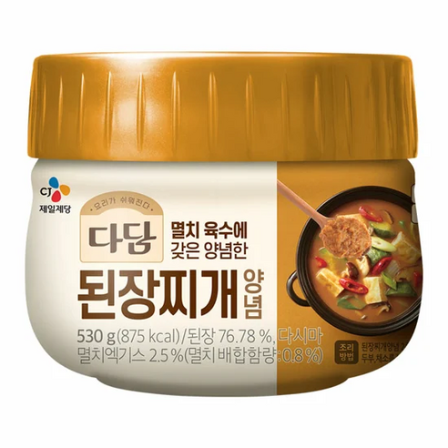 다담 된장찌개전용 된장, 530g, 1개