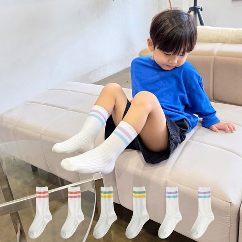 마이싹 아동용 코코 링글 장목 양말 6켤레