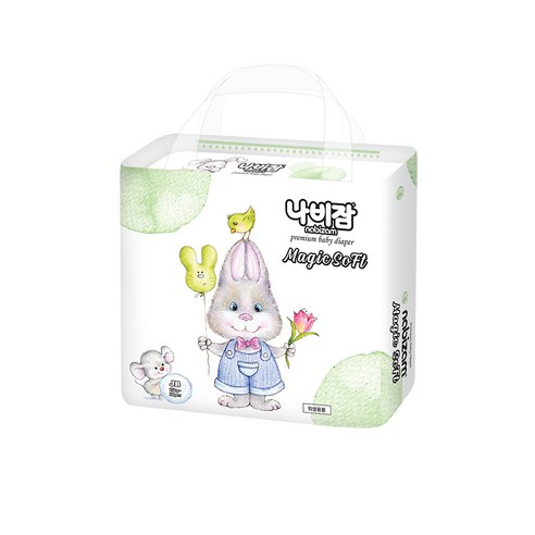 [체험팩] 나비잠 기저귀 매직소프트 밴드 4장 모음, 점보형(2XL), 4매