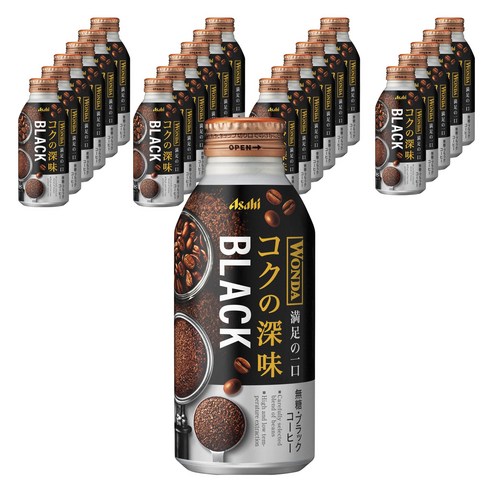 Asahi 완다 깊은 감칠맛 블랙 보틀 캔커피