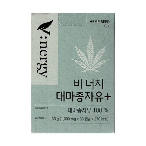 휴럼 비너지 대마종자유 플러스 1000mg x 30캡슐