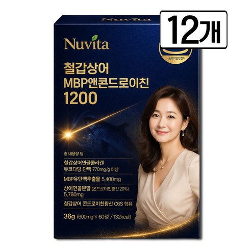 뉴비타 MBP 앤 콘드로이친 1200 [15개구매시 포사인 콘드로이친 1200 돼지연골 유래 사은품 증정]