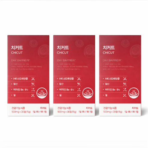 [정품] 데이배리어 치커트 혈행뻥 500mg x 30정