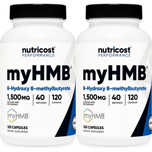 뉴트리코스트 myHMB 1500mg, 2팩, 120정